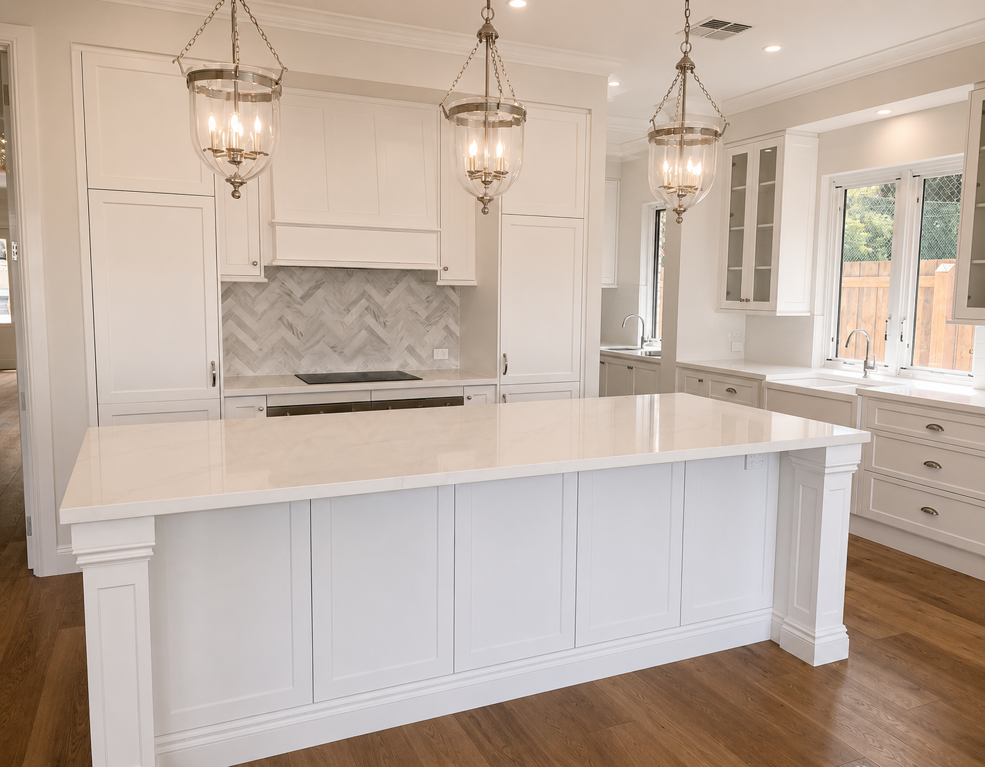 Luxury kitchen, final-delivery finish